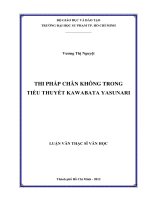 thi pháp chân không trong tiểu thuyết kawabata yasunari 