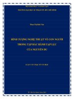 hình tượng nghệ thuật về con người trong tập bắc hành tạp lục của nguyễn du 