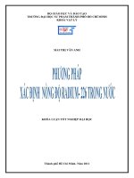 Phương pháp xác định nồng độ p 226 PRa trong nước 