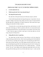 skkn ỨNG DỤNG bản đồ tư DUY TRONG dạy học vật lý 12 CHƯƠNG TRÌNH cơ bản