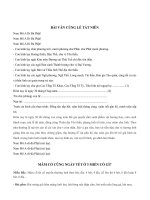 Bài văn cúng Lễ tất niên