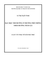 dạy học thơ đường ở trường phổ thông theo hướng tích cực 