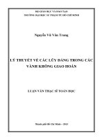 lý thuyết về các lũy đẳng trong các vành không giao hoán 