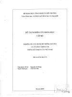 nghiên cứu xây dựng hệ thống chỉ tiêu và tổ chức thông tín thống kê KHCN của việt nam 