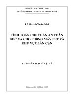 tính toán che chắn an toàn bức xạ cho phòng máy pet và khu vực lân cận 
