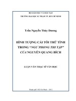 hình tượng cái tôi trữ tình trong “ngư phong thi tập” của nguyễn quang bích 