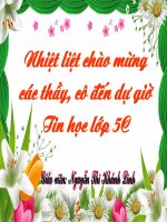 tiết 21 học toán với phần mềm học toán cùng học toán 5 