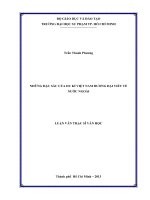 những đặc sắc của du kí việt nam đương đại viết về nước ngoài 
