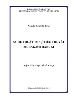 nghệ thuật tự sự tiểu thuyết murakami haruki 