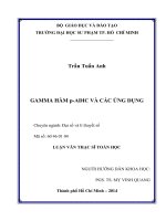 gamma hàm p adic và các ứng dụng 