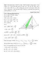 bài tập và đáp án hình học không gian