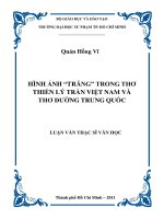 hình ảnh “trăng” trong thơ thiền lý trần việt nam và thơ đường trung quốc 