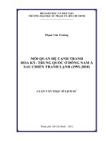 mối quan hệ cạnh tranh hoa kỳ  trung quốc ở đông nam á sau chiến tranh lạnh (1991 2010) 