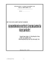 skkn vận dụng phương pháp dạy học tích cực lấy học sinh làm trung tâm vào dạy một số tiết làm văn ở chương trình giáo khoa lớp 12 