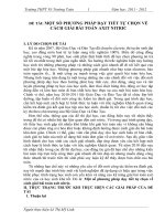 skkn một số PHƯƠNG PHÁP dạy TIẾT tự CHỌN về CÁCH GIẢI bài TOÁN AXIT NITRIC 