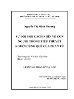 sự đổi mới cách nhìn về con người trong tiểu thuyết người cùng quê của phan tứ 