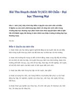 Bài thu hoạch chính trị k51 đề chẵn – đại học thương mại