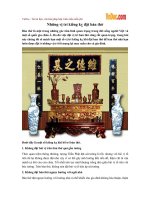 Những vị trí kiêng kỵ đặt bàn thờ