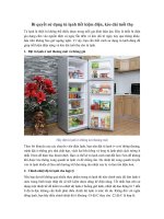 Bí quyết sử dụng tủ lạnh tiết kiệm điện, kéo dài tuổi thọ