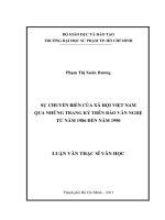 sự chuyển biến của xã hội việt nam qua những trang ký trên báo văn nghệ từ năm 1986 đến năm 1990 