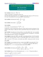 đề thi thử toán học quốc gia 2015