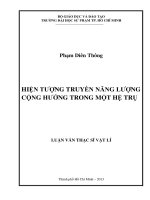 hiện tượng truyền năng lượng cộng hưởng trong một hệ trụ 