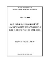 quá trình đấu tranh giữ gìn lực lượng tiến tới đồng khởi ở khu 8   trung nam bộ (1954   1960) 