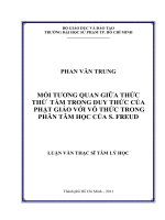 mối tương quan giữa thức thứ tám trong duy thức của phật giáo với vô thức trong phân tâm học của s  freud 