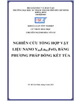 nghiên cứu tổng hợp vật liệu nano y0 8la0 2feo3 bằng phương pháp đồng kết tủa 