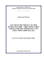 xây dựng hệ thống câu hỏi hướng dẫn đọc   hiểu phần vhdg trong chương trình ngữ văn lớp 9 thpt chdcnd lào  
