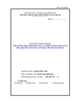 skkn KHAI THÁC điều KIỆN PHẢN ỨNG và HIỆN TƯỢNG PHẢN ỨNG hóa học để tạo HỨNG THÚ học CHƯƠNG HALOGEN 