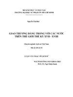 giao thương đàng trong với các nước trên thế giới thế kỷ xvii   xviii 