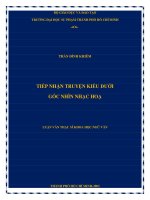 tiếp nhận truyện kiều dưới góc nhìn nhạc hoạ 