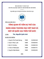 tổng quan về tiền dự trữ của ngân hàng thương mại việt nam và một số quốc gia trên thế giới