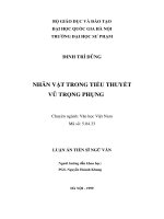 nhân vật trong tiểu thuyết vũ trọng phụng 