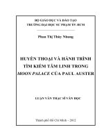 huyền thoại và hành trình tìm kiếm tâm linh trong moon palace của paul auster 