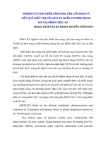 NGHIÊN CỨU ĐẶC ĐIỂM LÂM SÀNG, CẬN LÂM SÀNG VÀ KẾT QUẢ ĐIỀU TRỊ VỠ LÁCH DO CHẤN THƯƠNG BỤNG KÍN TẠI BỆNH VIỆN 105