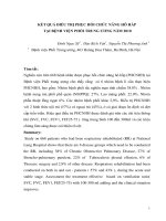 Kết quả điều trị phục hồi chức năng hô hấp tại bệnh viện phổi trung ương