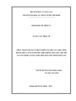 thực trạng quản lý hoạt động tự học của học sinh trung học cơ sở ở trường phổ thông dân tộc nội trú savannakhet nước cộng hòa dân chủ nhân dân lào 