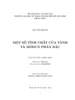 một số tính chất của vành và môđun phân bậc 