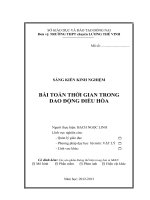 skkn bài TOÁN THỜI GIAN TRONG DAO ĐỘNG điều hòa 