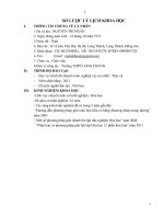 SKKN PHƯƠNG PHÁP GIẢI NHANH bài tập TRẮC NGHIỆM hóa học 12  PHẦN KIM LOẠI 