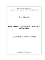 giới trong thành ngữ   tục ngữ tiếng việt 