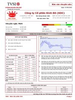 Báo cáo phân tích tại công ty kinh đô