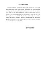 skkn THIẾT kế một số đồ DÙNG dạy học môn vật lí lớ 