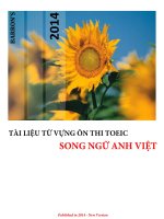 Từ vựng ôn thi TOEIC song ngữ anh việt 2