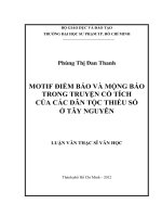 một điềm báo và mộng báo trong truyện cổ tích của các dân tộc thiểu số ở tây nguyên 