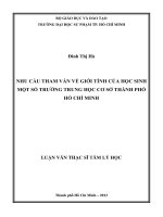 nhu cầu tham vấn về giới tính của học sinh một số trường trung học cơ sở thành phố hồ chí minh 