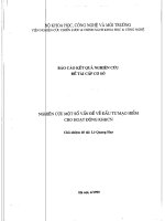 Nghiên cứu một số vấn đề về đầu tư mạo hiểm cho hoạt động khoa học và công nghệ 
