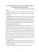 LIÊN QUAN GIỮA KIẾN THỨC VÀ HÀNH VI CỦA ĐIỀU DƯỠNG VỀ KIỂM SOÁT NHIỄM TRÙNG BỆNH VIỆN